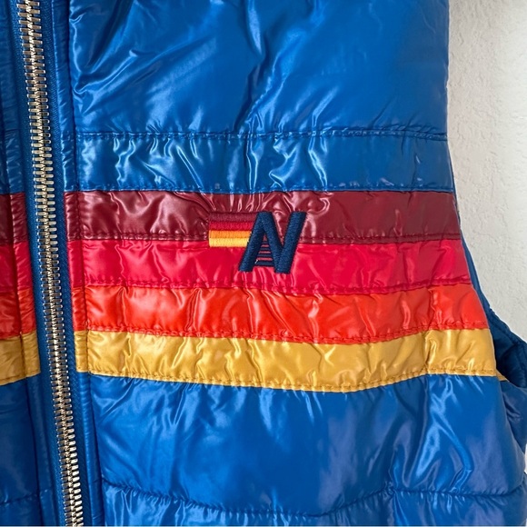NWT AVIATION NATION 5 STRIPE VEST - GLOSSY SNORKEL BLUE SZ M - Picture 3 of 9